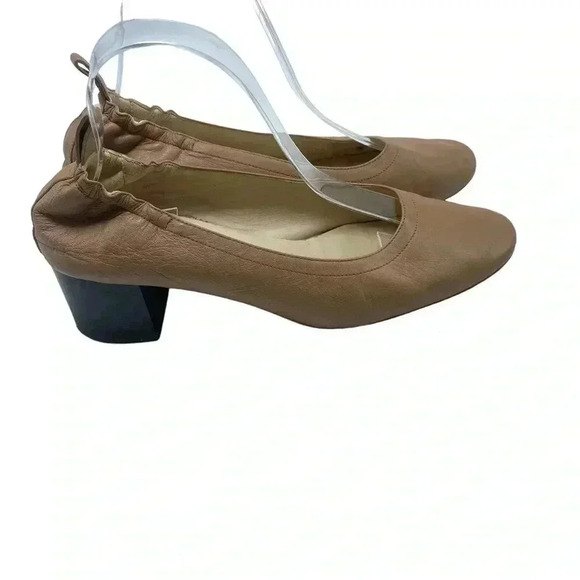 Everlane the Day ballet pumps capsule wardrobe block heels size 8.5 - Picture 1 of 6